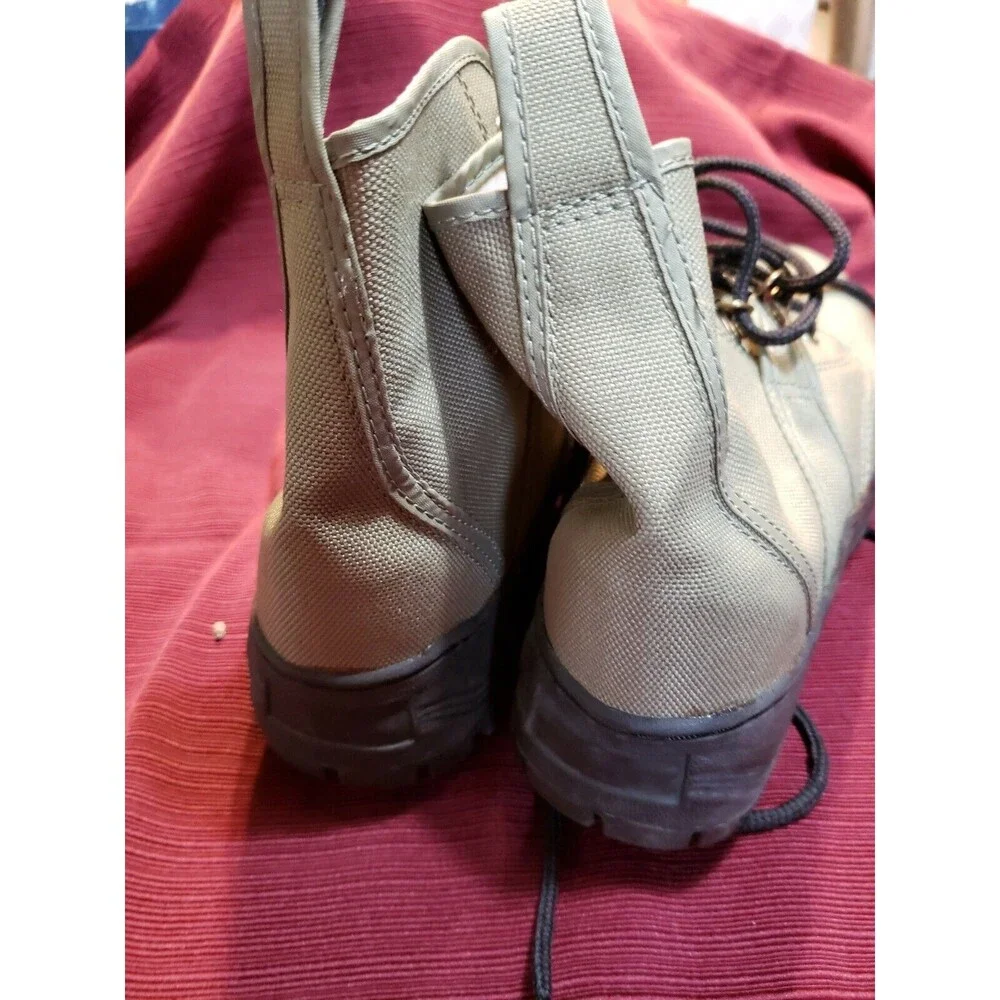 Canvas Lug Sole Wading Boots Olive Green Size 8 Flyfishing Fishing No Brand NWOT
